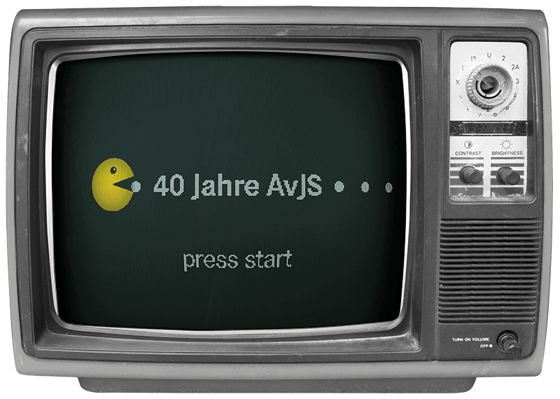 40 Jahre AvJS Werbespot mit Retro TV